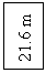 Text Box: 21.6 m