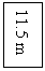 Text Box: 11.5 m
